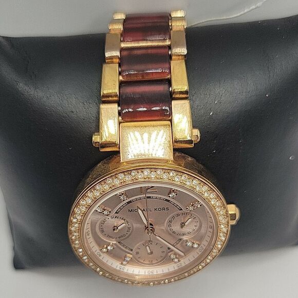 Michael Kors MK6239 Women's Stainless Steel Analog Rose Gold Dial Watch BC882 - Picture 4 of 9